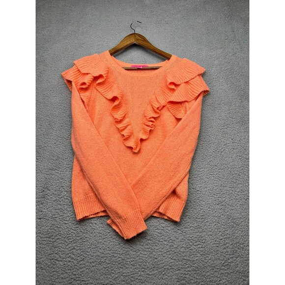 Lily Pulitzer Marceline wool blend beautiful melon colored Sweater - Picture 4 of 8